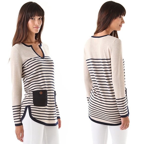 Tory Burch ‘Odessa’ Wool/Cashmere Blend Tunic - Picture 2 of 8